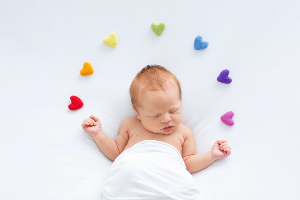 Rainbow Baby Newborn Photography