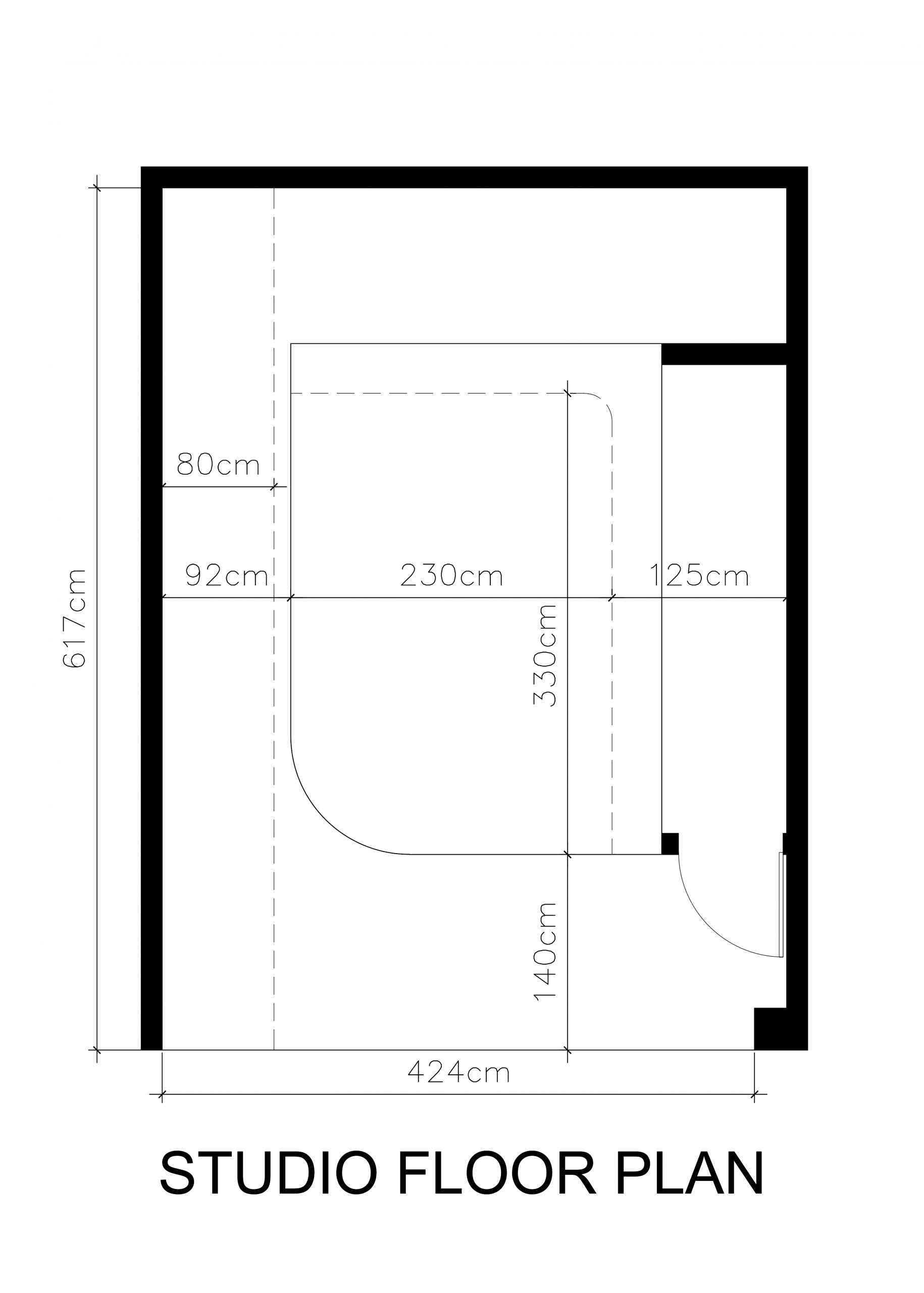 Studio Hire Floor Plan